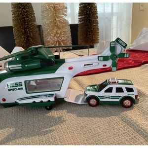 Hess Battery Operated Helicopter And Matching Car - 2012